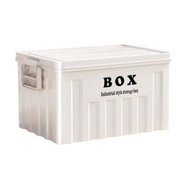 Imagem de Ｂｅｓｇａ Caixa de utilidades com alças, caixa de armazenamento com tampa, bolsa para lanches, roupas, camping, casa, garagem, organização