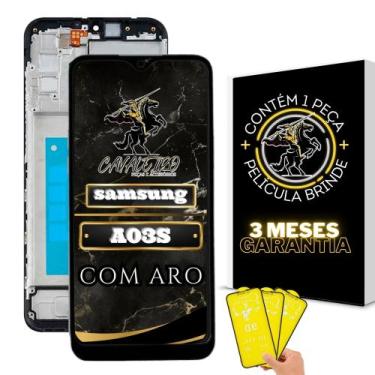 Imagem de Tela Samsung Display A03s Com Aro + Película De Brinde