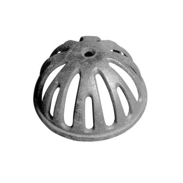 Imagem de Kit 5 Ralo Grelha Abacaxi Semiesférico 100 Mm Ferro Fundido