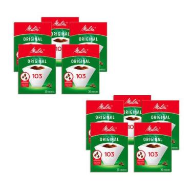 Imagem de Coador De Café De Papel Filtro Melitta N103 Kit 10, Coador de Café Mel
