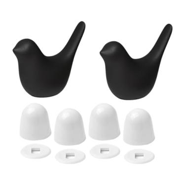Imagem de XLWLLNJ Pacote com 2 Parafusos Decorativos para Vaso Sanitário, Exclusivos E Sem Ferramentas para Substituição de Parafusos de Piso de Vaso Sanitário, Preto, Tamanho real