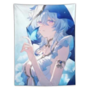 Imagem de LIEGBMEU Tapeçaria de biquíni sexy anime menina 152.4 cm x 203.2 cm interior exterior parede colcha arte decoração de tapeçaria caprichosa, AF144