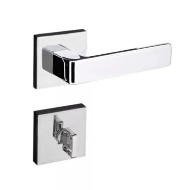 Imagem de FECHADURA PORTA BANHEIRO WC PADO MODENA CROMADA 55MM QUADRADA