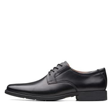 Imagem de Clarks Sapato Oxford Tilden Plain Masculino, Couro preto, 8