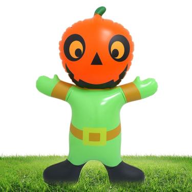 Imagem de Rrlihjgu Abóbora Inflável Halloween - Bonecos Infláveis De Abóbora Em PVC Impermeável Para Jardim - Acessórios para Ambiente Festivo em Jardim Sala Terraço e Relvado