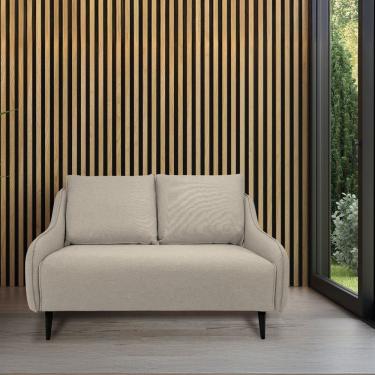 Imagem de Sofá para Sala de Estar 2 Lugares Lizzy Cinza Claro