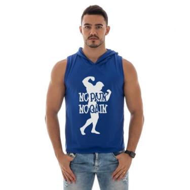 Imagem de Camiseta Regata Masculina Com Capuz Machão Academia Leve E Confortavel