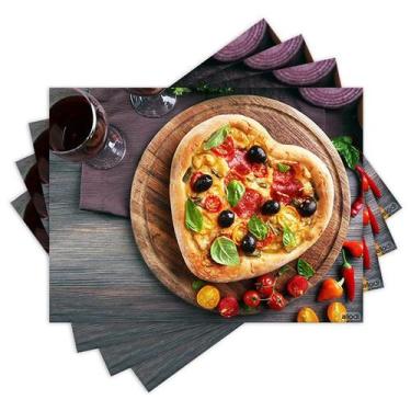 Imagem de Jogo Americano com 4 peças - Pizza - 1702Jo - Allodi