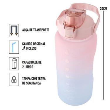 Imagem de Garrafa Squeeze De Água Para Academia Fitness Tie Dye - Clink