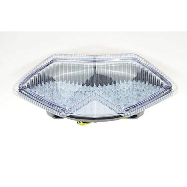 Imagem de TOPZONE Para KAWASAKI ZR1000 Z1000 Z1000ABS KLE650 Versys 650 Ninja 1000 ZX1000 Z1000SX Luz traseira de freio LED + Indicadores integrados de motocicleta seta