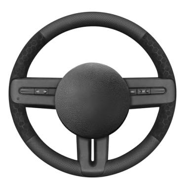 Imagem de MEWANT Capa de volante de carro costurada à mão para Ford Mustang 2005-2012 acessórios de volante de carro para Ford Mustang