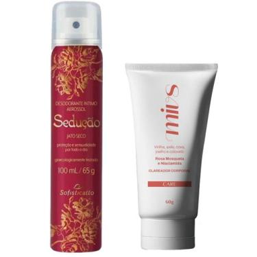 Imagem de Kit Clareador Joelho Cotovelo Coxa Virilha Axila e Desodorante Intimo 