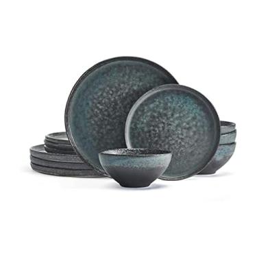 Imagem de Mikasa Bryn Conjunto de louça de 12 peças, serviço para 4, cinza