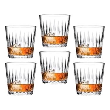Imagem de Jogo com 6 Copos de Vidro Luzia para Whisky, 300ml, Transparente, 8,8 cm Altura