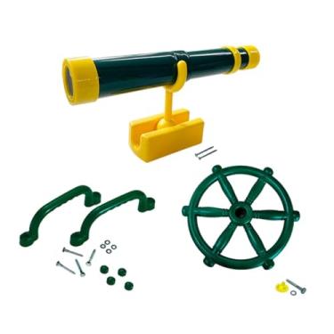 Imagem de menolana Conjunto de acessórios para playground infantil Conjunto de equipamentos para playground com alça para meninos e meninas Brinquedos de faz de conta, Verde