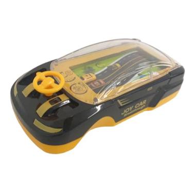 Imagem de Esquirla Jogo de carro infantil, brinquedo de simulação de direção com música, brinquedo interativo educacional, máquina de jogo portátil para pré-escola, Amarelo