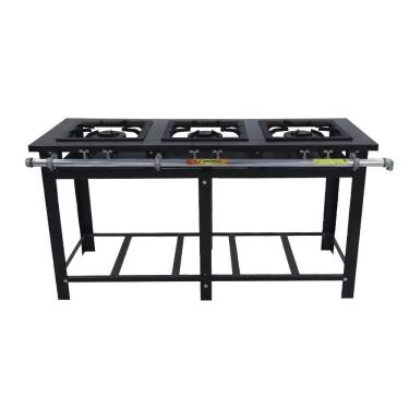 Imagem de Fogão A Gás 3 Bocas Duplas Com Pé E Com Espera Para Forno Maxi M3d3 - Venâncio