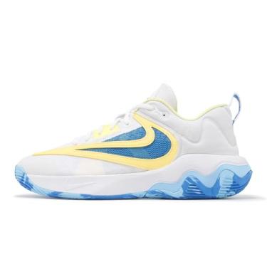 Imagem de Nike Giannis Immortality 3 Tênis de basquete masculino, Branco Lt Foto Azul Lt Laser Laranja, 8