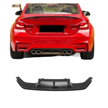 Imagem de Compatível com BMW F80 M3 F82 F83 M4 2013-2018 Difusor de para-choque traseiro, spoiler inferior, placa divisora, suporte de porta-malas, kits de carroceria, proteção de ajuste