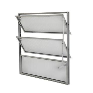 Imagem de Janela Basculante Vitro de aluminio 60x60 CM brilho - Aluminio naciona