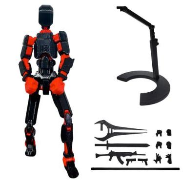 Imagem de Figura de ação T13 montada com suporte, boneco impresso em 3D 13 - TIR