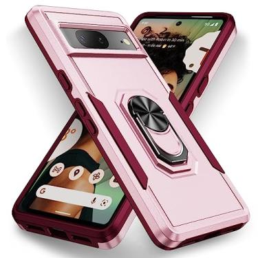 Imagem de SORAKA Capa para Google Pixel 7 com anel de apoio para os pés Capa rígida de PC Capa de TPU macio para amortecedores Capa Google Pixel 7 Capa robusta