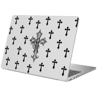 Imagem de BlHMCASE Compatível com MacBook Pro 33.0 cm Capa M2 2025, 2024-2016 A2338 M1 A2251 A2289 A2159 A1989 A1708 A1706, capa dura protetora preta fria para Mac Pro 13