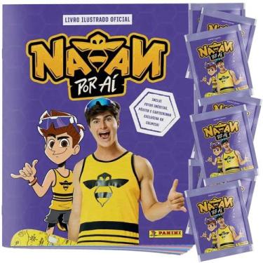 Imagem de Álbum Youtuber Natan Por Aí + 20 Figurinhas Em 4 Envelopes - Panini, 2