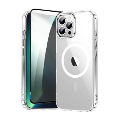 Imagem de Capa Capinha Case Magnética Carregamento por Indução E Película de Privacidade Para iPhone (iPhone 13 Pro Max)