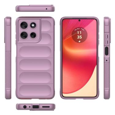 Imagem de Capa compatível com Motorola Moto G66J, compatível com Motorola Moto G56 5G XT2529-2 / G66Y XT2529-3 XT2529-4 TPU capa protetora de silicone macio roxo