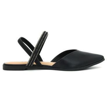 Imagem de Sapatilha Feminina Dakota Original Bico Fino Elastico 214, 36, Preto