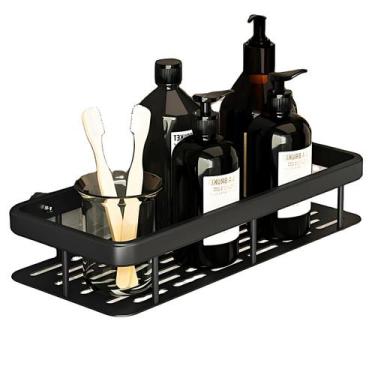 Imagem de Prateleira Banheiro Cozinha Em Plástico Resistente Com Instalação Sem 