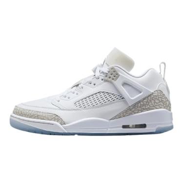 Imagem de Tênis masculino Jordan Spizike Low (FQ1759-103, branco/prata metálico/quase azul/cinza neutro), Branco/prata metálico/quase azul/cinza neutro, 43