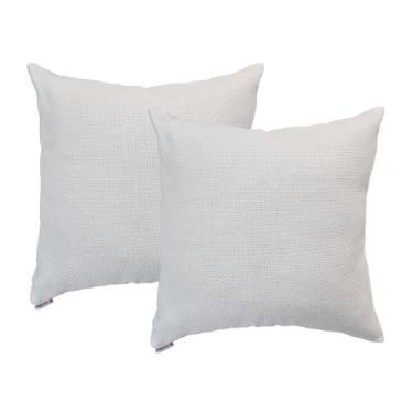 Imagem de 2 Capas de Almofada 50x50cm Suede Luxo Premium Ziper Invisivel Resiste