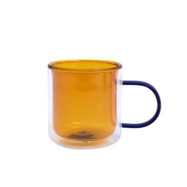 Imagem de Caneca Dueto Dupla Vidro 350Ml Âmbar