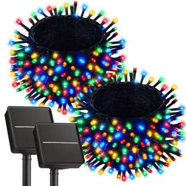 Imagem de Luzes solares de corda Brightown 14m 240 LEDs multicoloridos IP65