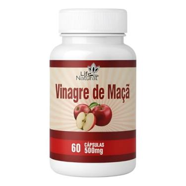 Imagem de Life Natural Vinagre de Maçã Orgânico 60 Cápsulas 500mg Suplemento Alimentar Vegano Sem Glúten e Lactose