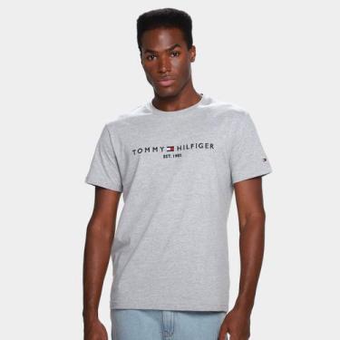Imagem de Camiseta Tommy Hilfiger IM Core Masculina, Cinza, GG