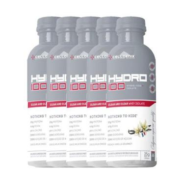 Imagem de Kit 5x Hydro 100 Whey Protein Isolado Dose única - Cellgenix, Baunilha