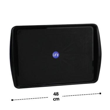 Imagem de Bandeja 33x48cm de Plástico Retangular Preto