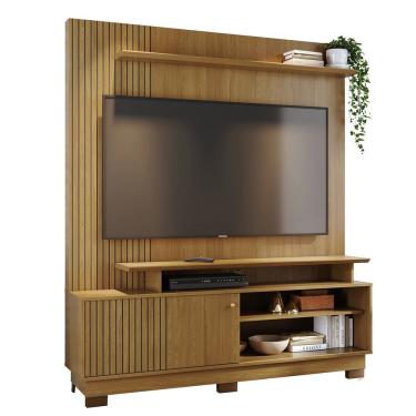 Imagem de Estante Painel Para TV 65 Pol 160cm Anny Z10 Cumaru - Mpozenato