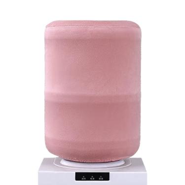 Imagem de ReignSword Tampa de barril de dispensador de água para garrafa de água de 5 galões, protetor de balde de água altamente elástico, capas de poeira reutilizáveis para móveis e escritório em casa (rosa)