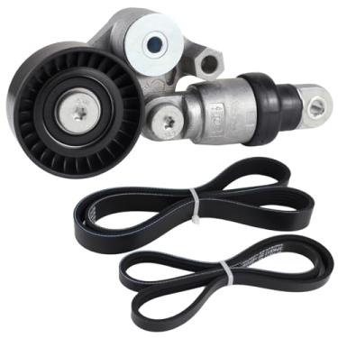 Imagem de Kit de componentes de transmissão de correia Serpentine compatível com Mazda 3 6 CX-3 CX-5 CX-9 CX-30 MX-5 Miata 2.0L 2.3L 2.5L 2012-2021, 90K-39390 K060380 6PK965 6K380 40600 380 5 060380 39390 49858