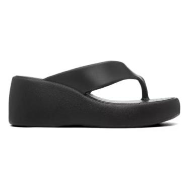 Imagem de Sandália Feminina Plataforma Nuvem Eva Ortopédico Casual (Preto, BR, Adulto, Faixa Numérico, 35, 36)