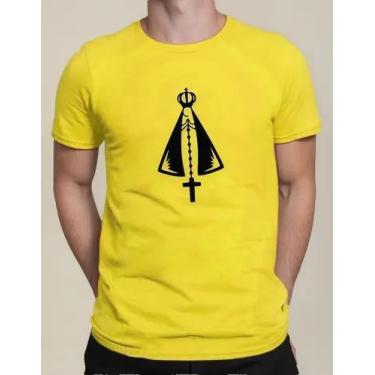 Imagem de Camiseta Camisa Adulto Feminina Masculina Algodão Nossa Senhora Aparec