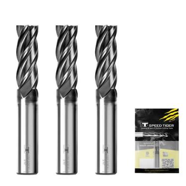 Imagem de Fresadora de topo SPEED TIGER EISE 3/16 Carbide Square, 4 canais (3 un