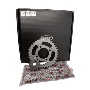 Imagem de Kit Relação Transmissão Vaz Xtreme Shineray Jet125 Jet50 New Web100 2003 à 2008 D00213X