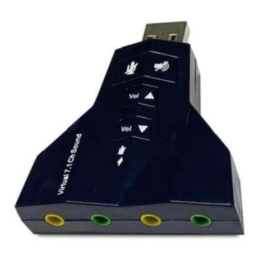 Imagem de Adaptador Placa De Som Virtual 7.1 Usb Avião