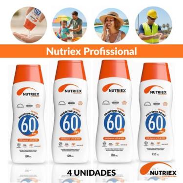 Imagem de 4 Unid Protetor Solar Nutriex Fps60 Uso Diário 120ml