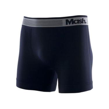 Imagem de Cueca Boxer Mash 710.01 Masculina Sem Costura Microfibra T. P/GG, GG, 
